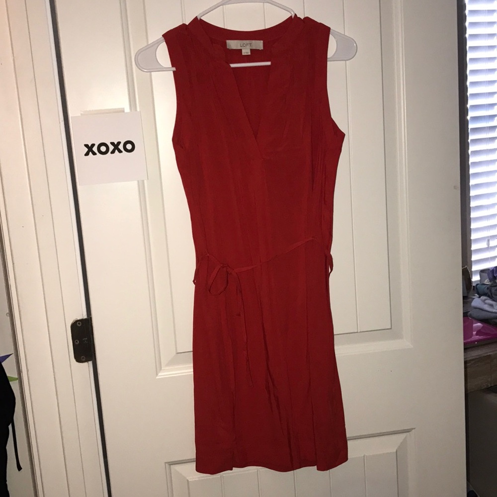 LOFT orange dress